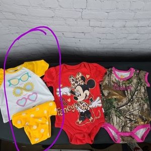 Baby Girl 3-6 month, 3 outfit bundle